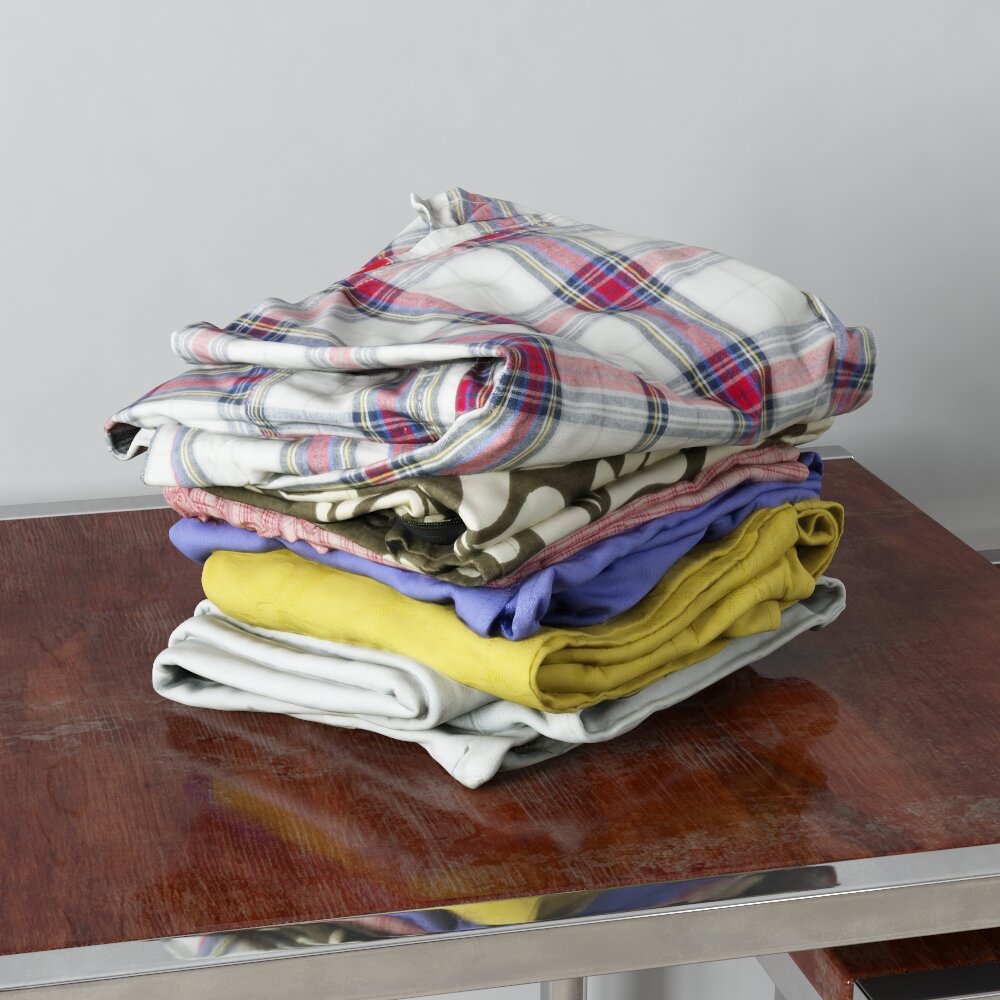 Folded Clothes 21 3D 모델 