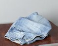 Light-Wash Denim Jeans Modello 3D