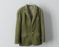 Olive Green Casual Blazer 3D 모델 