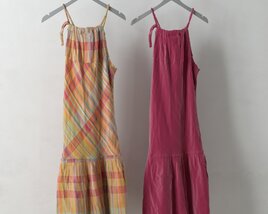 Colorful Summer Dresses 3D model