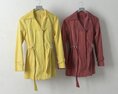 Colorful Spring Trench Coats 3Dモデル