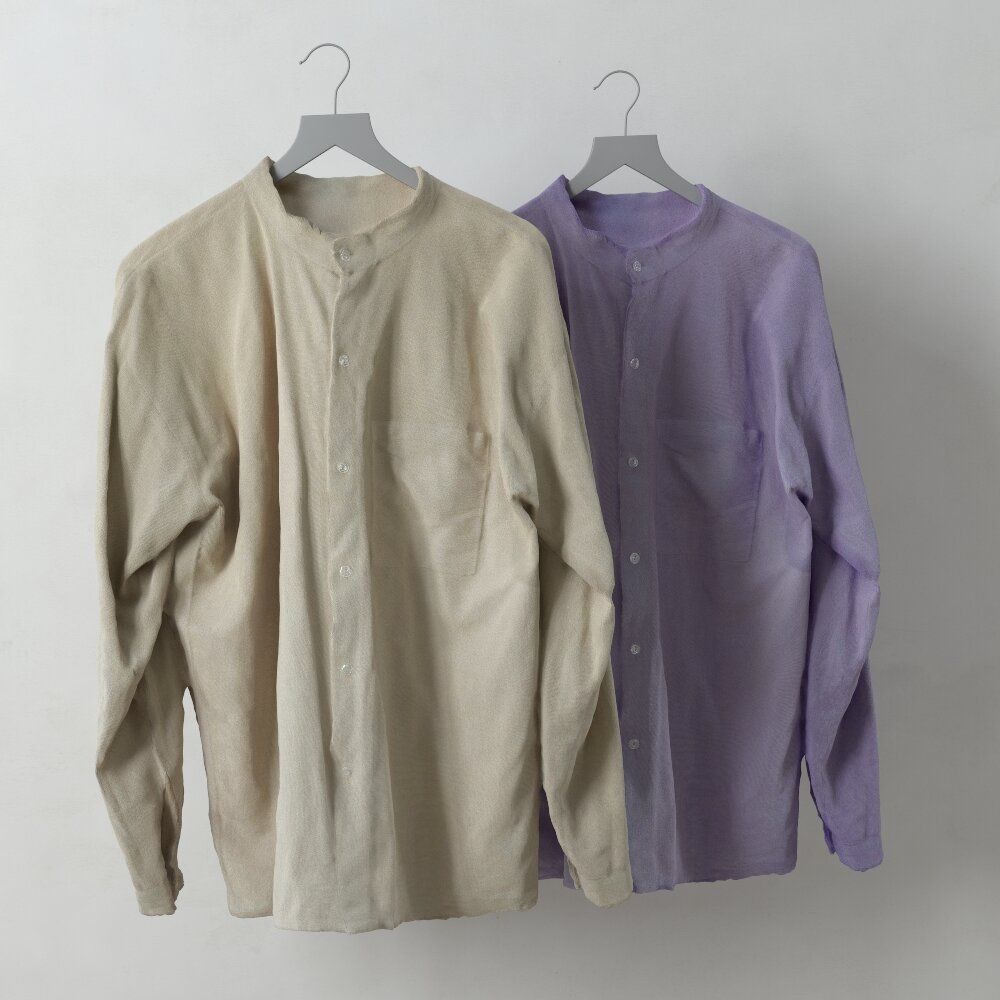 Casual Button-Up Shirts 3D 모델 