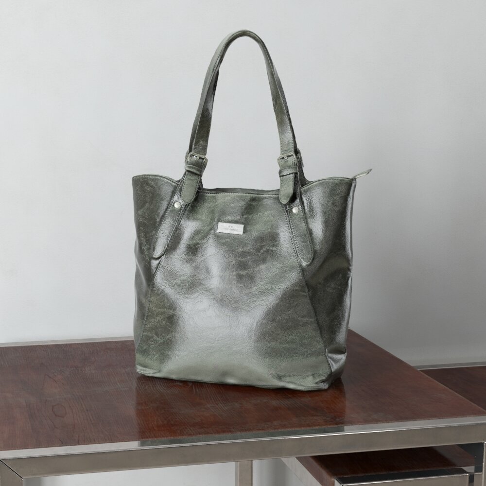 Classic Leather Tote Bag Modelo 3d
