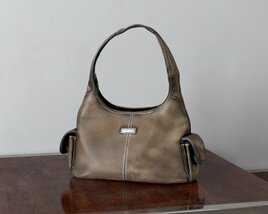 Elegant Leather Handbag 02 3D model