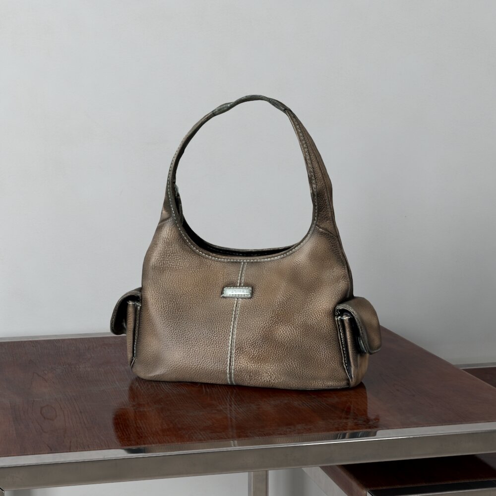 Elegant Leather Handbag 02 3Dモデル