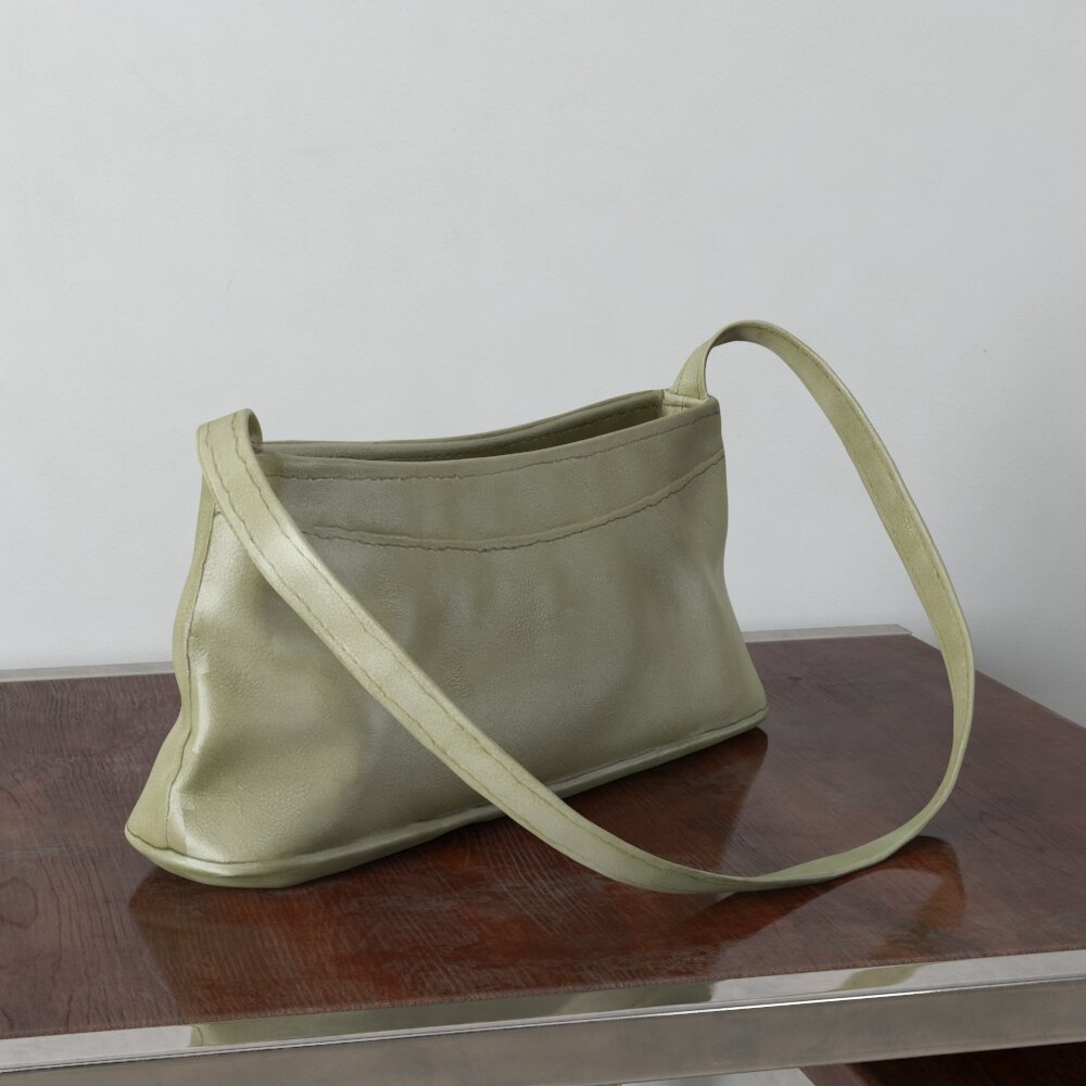 Olive Green Shoulder Bag 3Dモデル