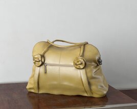 Elegant Leather Handbag 03 3D 모델 