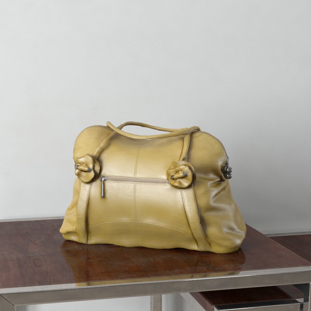 Elegant Leather Handbag 03 3D модель