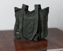 Rugged Canvas Tote Bag Modèle 3D