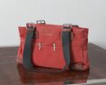 Red Canvas Shoulder Bag 3D модель