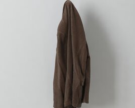 Hanging Brown Coat 3D model