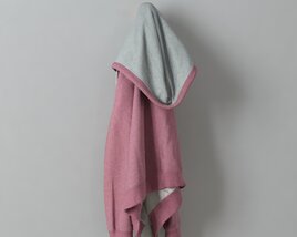 Folded Pink and Gray Sweatshirt 3D model