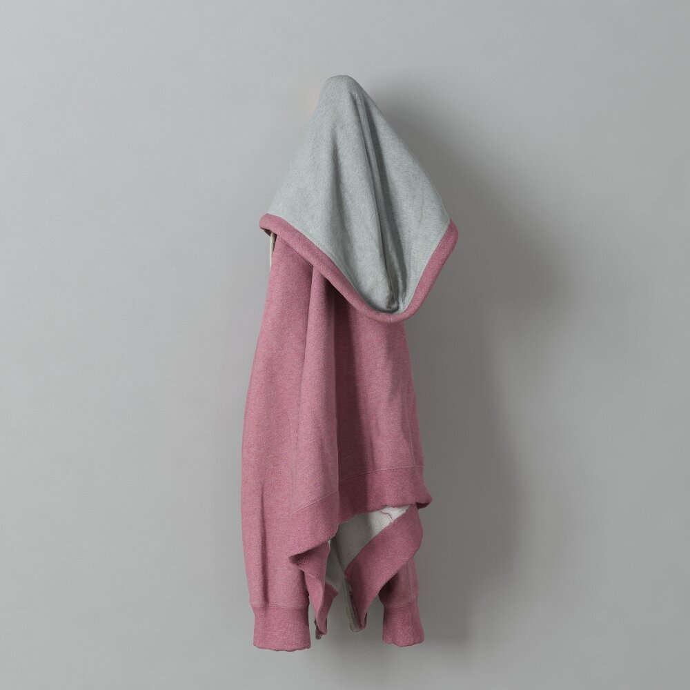 Folded Pink and Gray Sweatshirt 3D 모델 