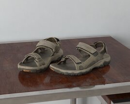 Pair of Outdoor Sandals Modelo 3d