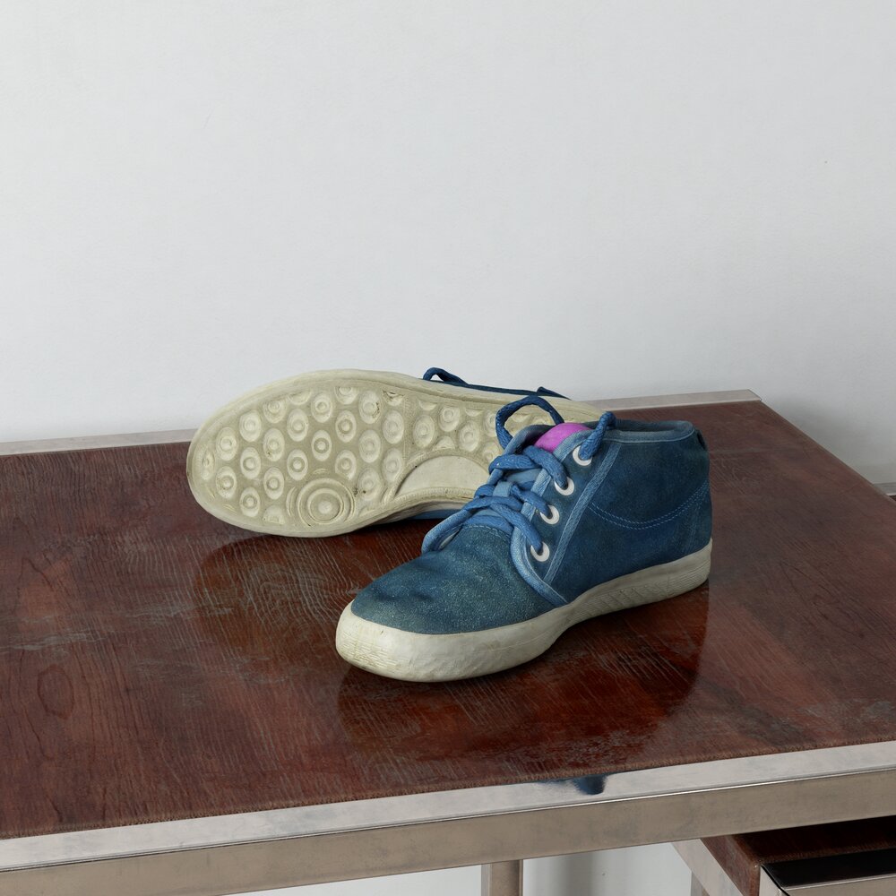 Blue Casual Sneakers Modèle 3d