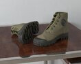Rugged Tactical Boots Modello 3D