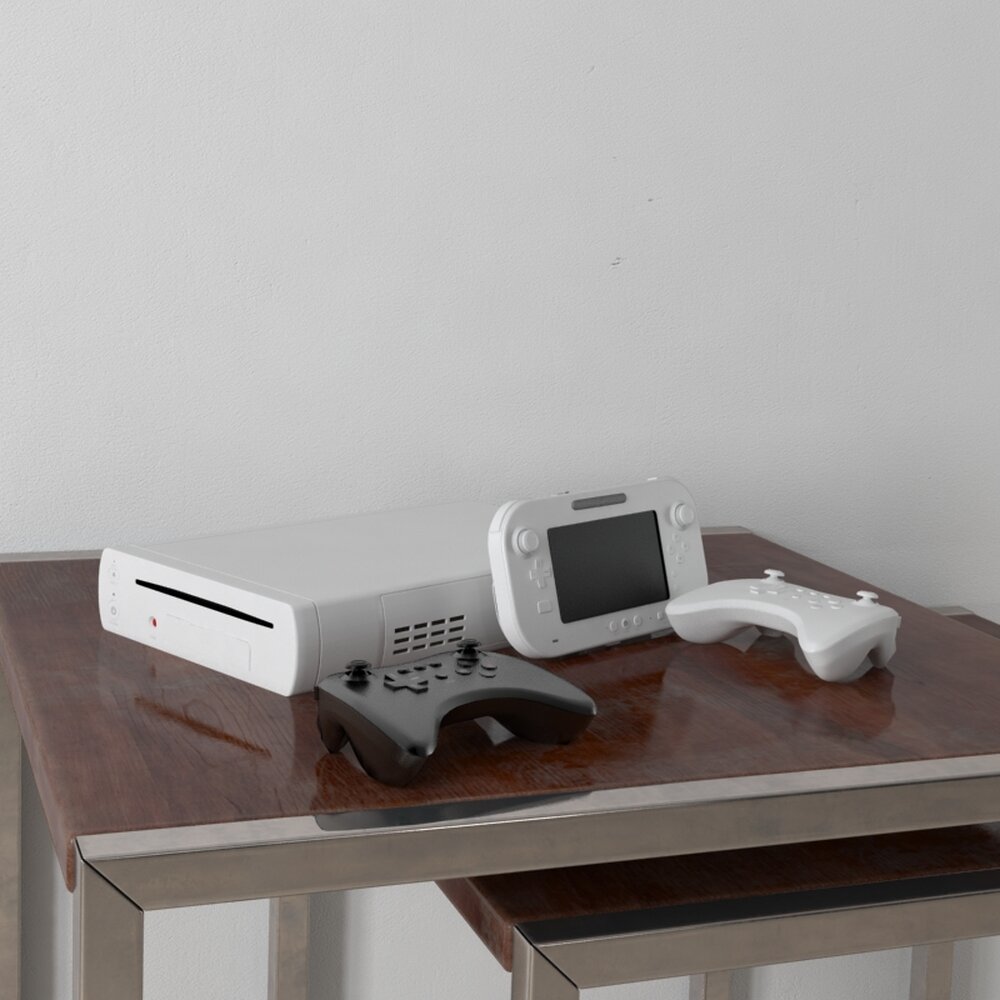 Home Gaming Console Setup 3D-Modell
