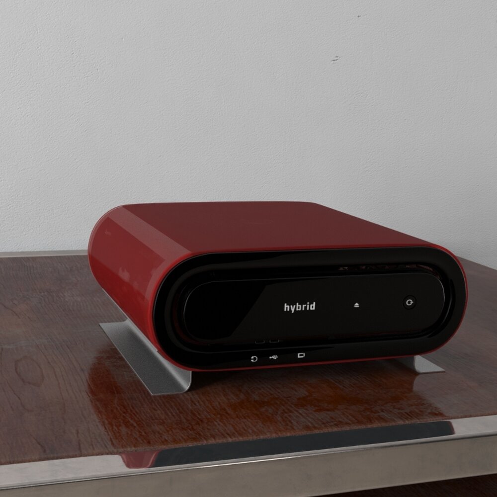 Modern Red Projector 3D-Modell