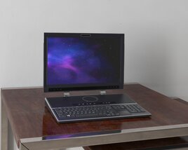 Laptop on Desk Modelo 3d