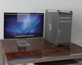 Desktop Computer Setup 02 3D-Modell