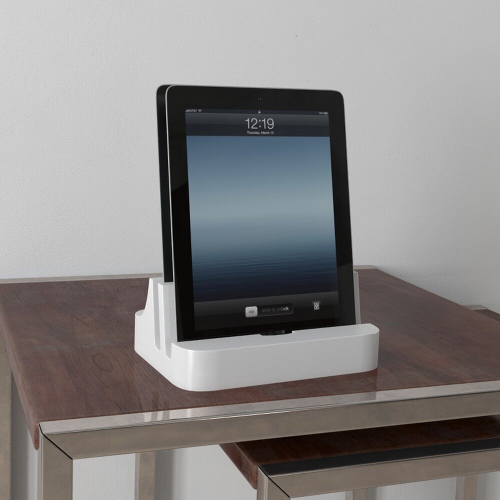 Tablet with Docking Station Modelo 3d