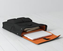 Laptop Sleeve with Document Pocket Modello 3D