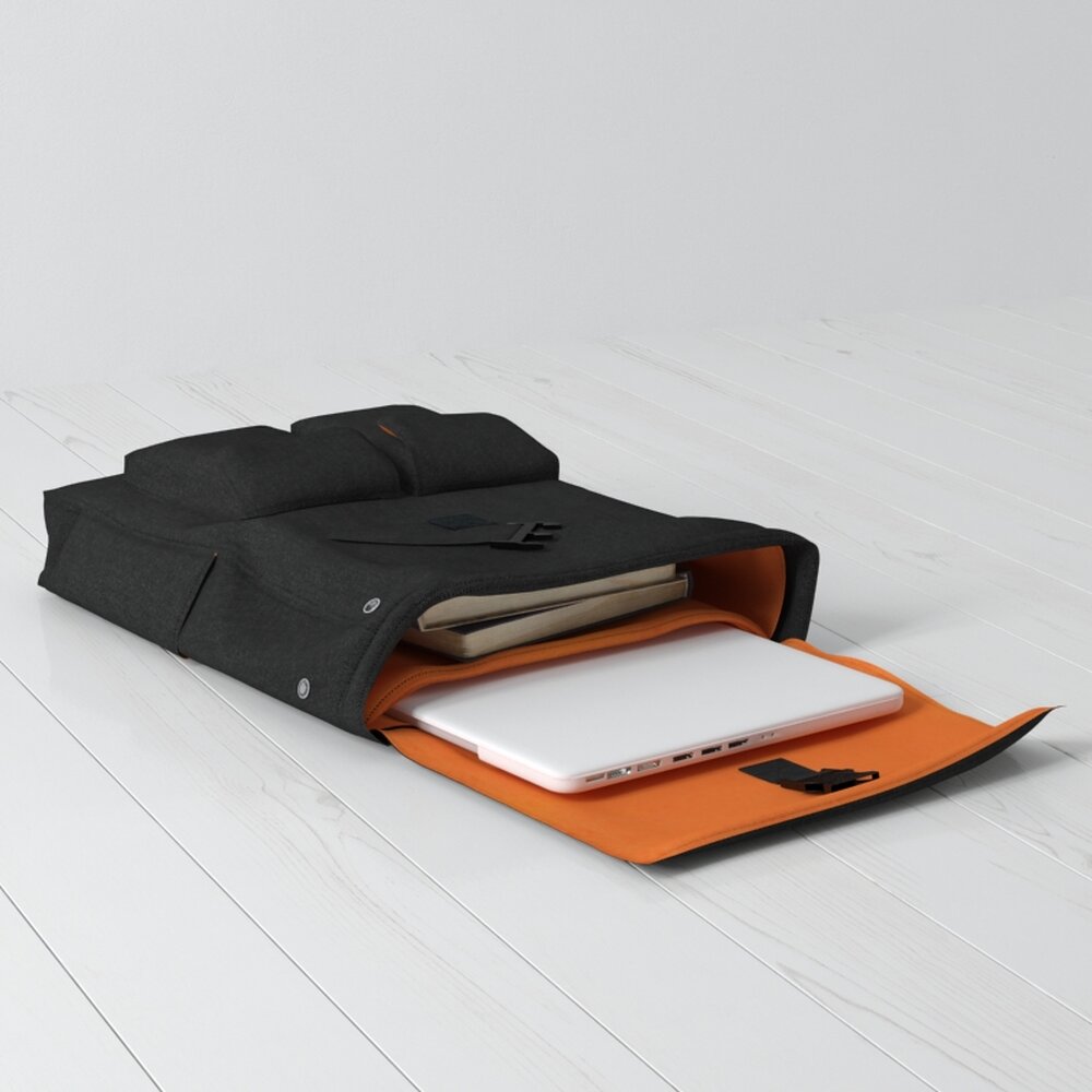Laptop Sleeve with Document Pocket 3d model