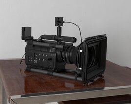 Professional Video Camera Setup 3D model
