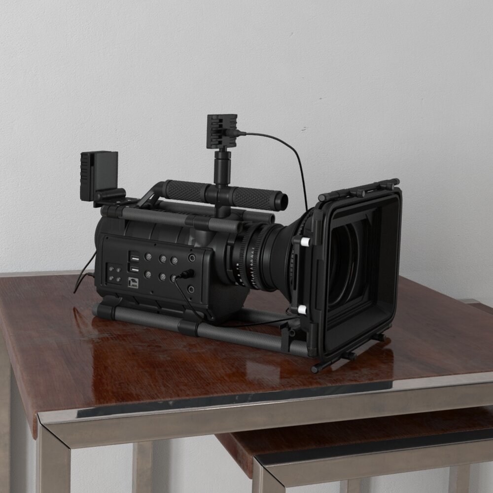 Professional Video Camera Setup 3Dモデル