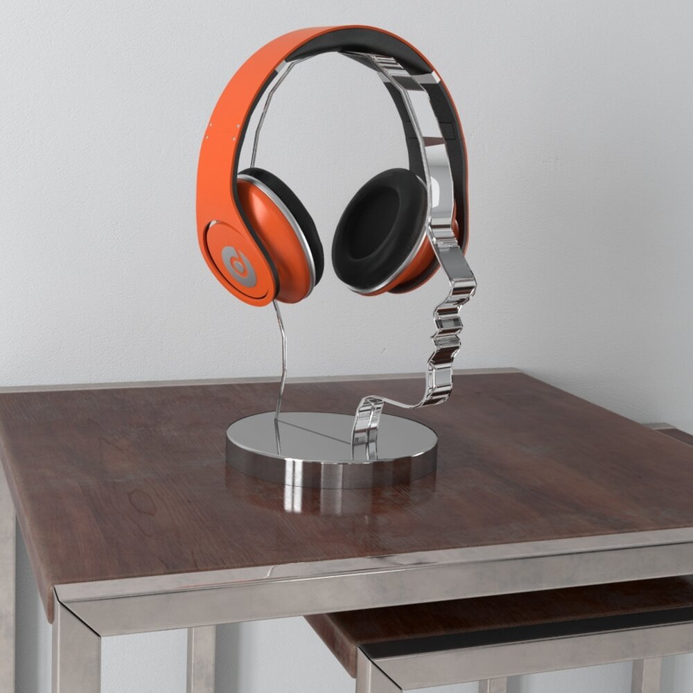 Floating Headphones Display Modello 3D