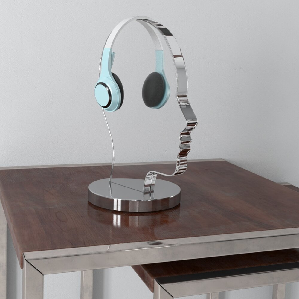 Headphones Display 3d model