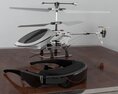 Radio-Controlled Helicopter and VR Headset 3d model