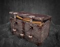 Antique Locked Chest 3D-Modell
