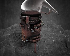 Steam Age Flask 3D-Modell