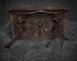 Mysterious Antique Chest 3D-Modell