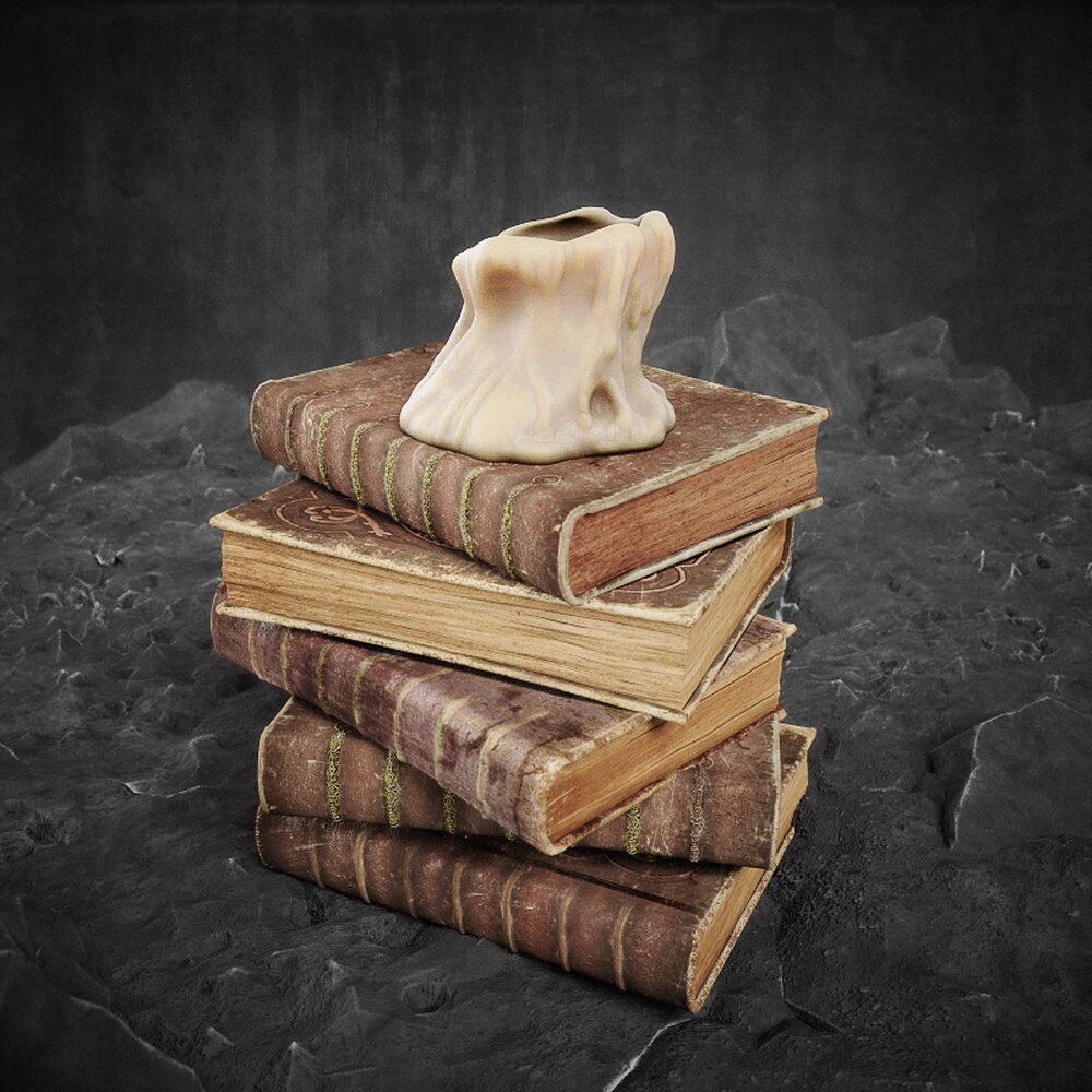 Ancient Tomes & Artifact 3d model