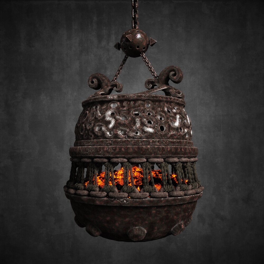 Antique Hanging Brazier 3Dモデル