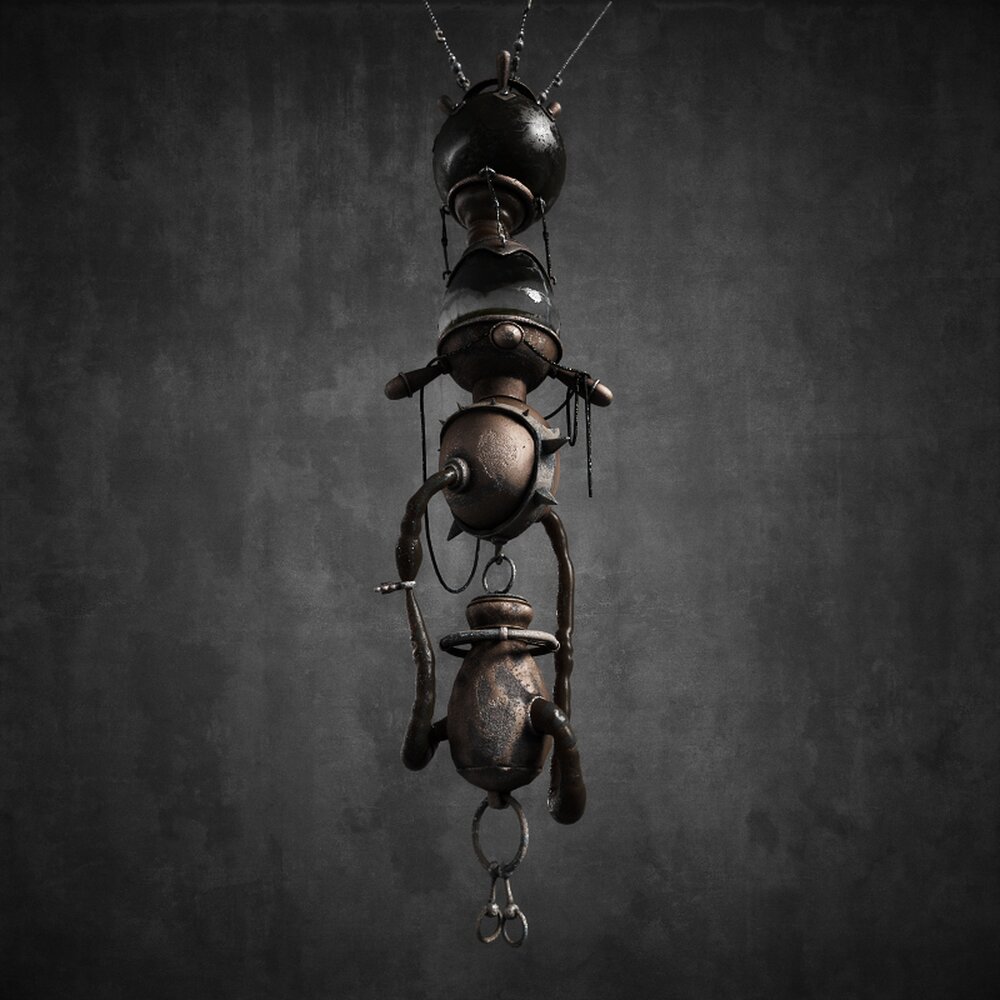 Suspended Pots and Pans Modelo 3D