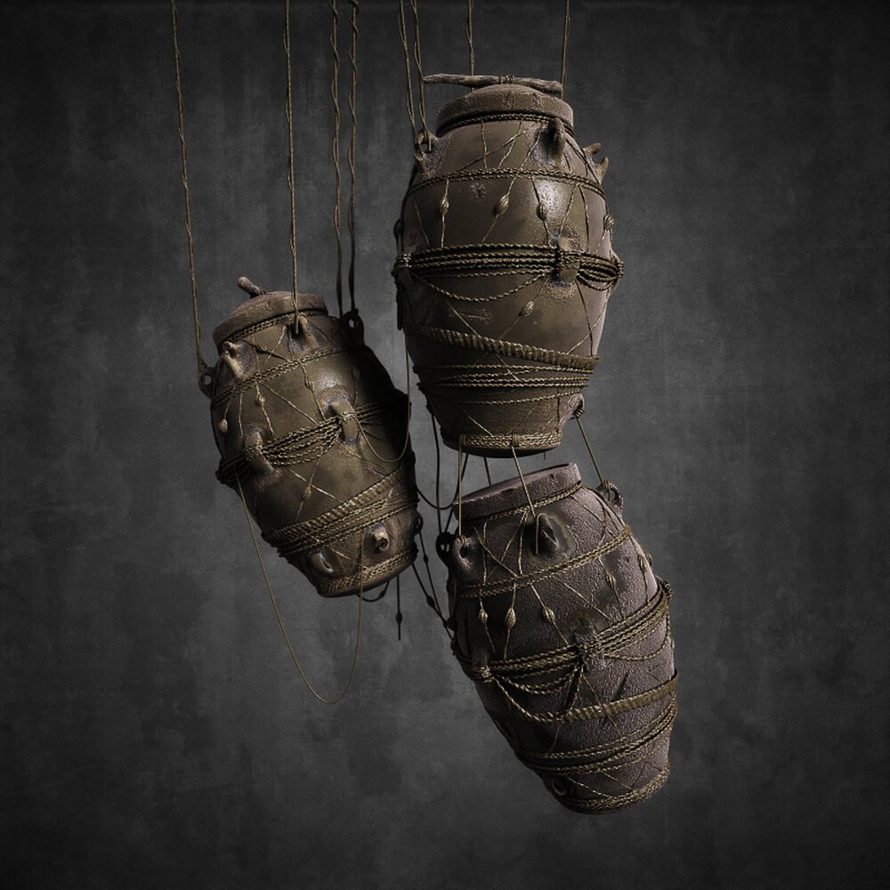 Suspended Antique Armor 3D-Modell
