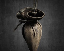 Ancient Hanging Leather Pouch Modelo 3D