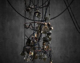 Industrial Chic Chandelier 3Dモデル