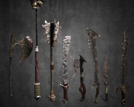 Collection of Fantasy Weaponry 3D model