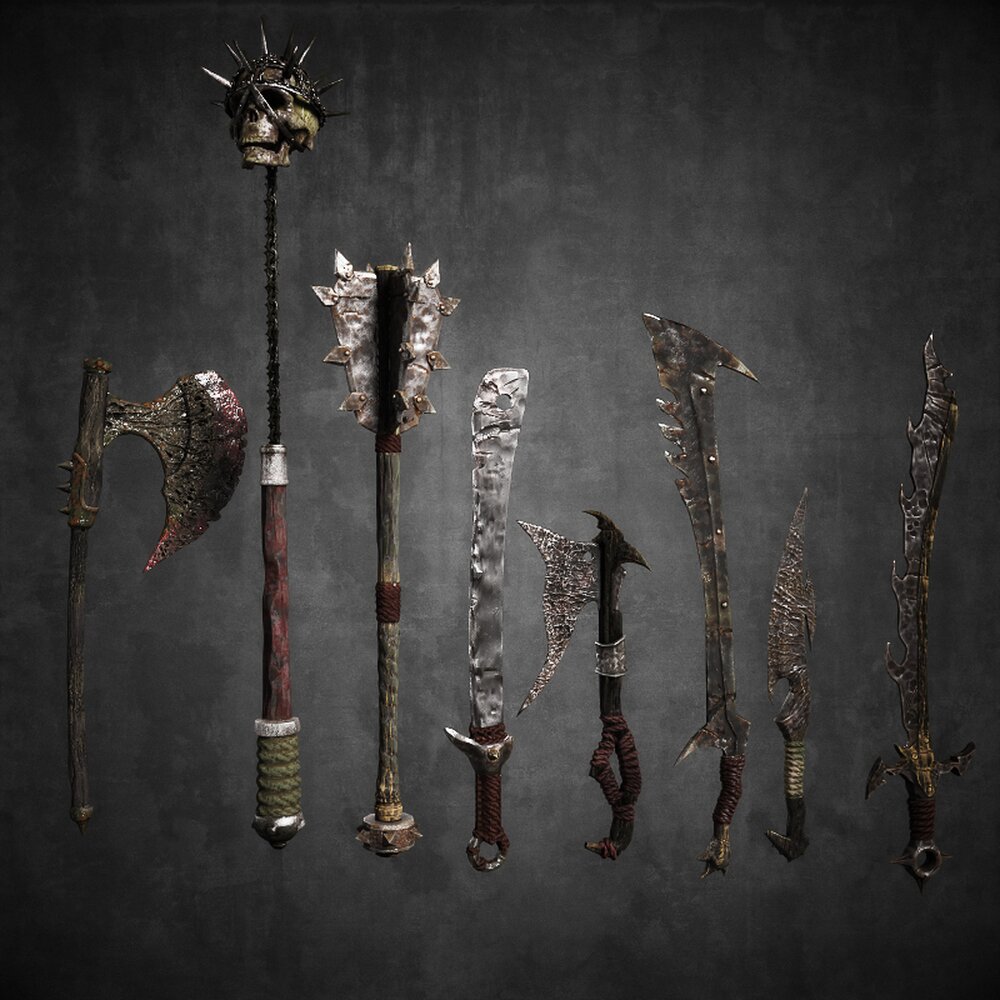 Collection of Fantasy Weaponry 3D 모델 