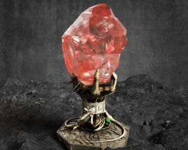 Crystal Rose Artifact 3D model