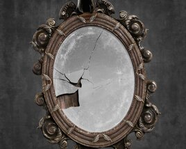 Antique Cracked Mirror 3D-Modell