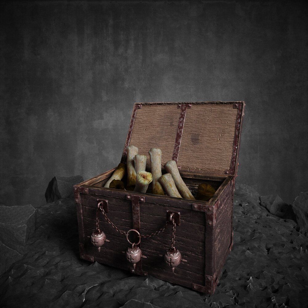 Treasure Chest of Bones 3d model