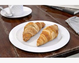 Freshly Baked Croissants 3D 모델 