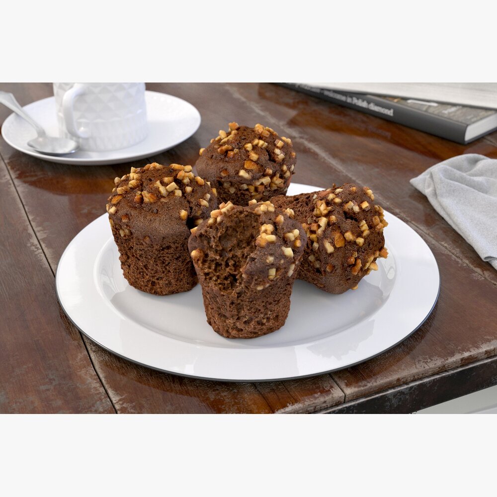 Chocolate Cupcakes 3d model