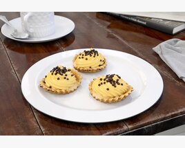 Lemon Tarts with Chocolate Chips 3D模型