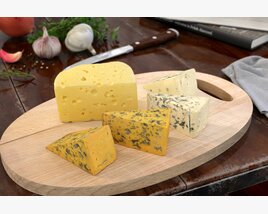 Assorted Cheese Board 3D模型